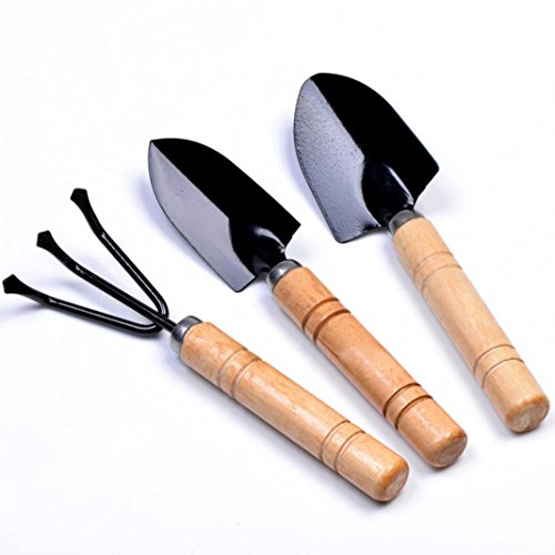 Greenlans-1 Mini-Gartenwerkzeug-Set mit Holzgriff, Harke und Kellen, 3-teilig, siehe abbildung, Einheitsgröße Greenlans-1 Mini-Gartenwerkzeug-Set mit Holzgriff, Harke und Kellen, 3-teilig, siehe abbildung, Einheitsgröße von GREENLANS-1