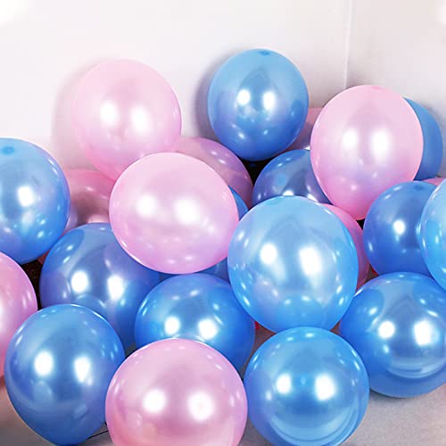 Geburtstag Luftballons, 100PC Blau und Rosa 25cm Latex Vibrant Bulk Ballons Party Ballons für Kinder Männer Frauen Geburtstag Hochzeit Baby Shower Abschlussfeier Dekorationen von GREMAG