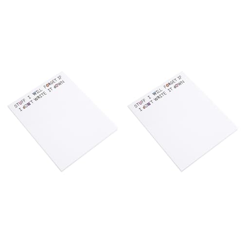 GREOHNMPAW 2X Lustige Haftnotiz, To-Do-Liste, Notizblock, Lustiges Briefpapier, Bürobedarf, Notizbuchetiketten, Schreibtisch-Haftnotiz, 50 Seiten, A GREOHNMPAW 2X Lustige Haftnotiz, To-Do-Liste, Notizblock, Lustiges Briefpapier, Bürobedarf, Notizbuchetiketten, Schreibtisch-Haftnotiz, 50 Seiten, A von GREOHNMPAW
