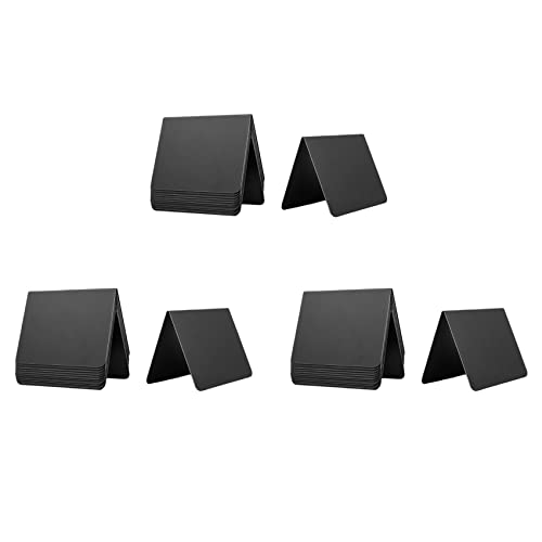 GREOHNMPAW 36 STÜCKE Mini Tafel 4X3 Kleine Tafel Kreide Zeichen Lebensmittel Etiketten für Buffet Tische, Einfach zu Schreiben von GREOHNMPAW