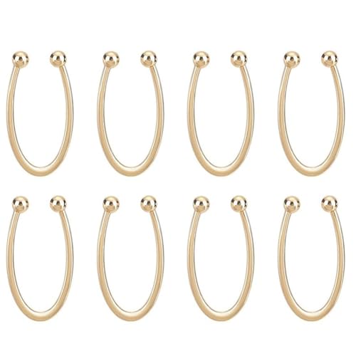 GREOHNMPAW 8 Stück Bikini-Verschluss, Metall-Gurthaken, Legierung, Bikini-Pins, Clips, U-Förmiger Ring, Schnalle, Brustverschluss, Verbinder, Gold GREOHNMPAW 8 Stück Bikini-Verschluss, Metall-Gurthaken, Legierung, Bikini-Pins, Clips, U-Förmiger Ring, Schnalle, Brustverschluss, Verbinder, Gold von GREOHNMPAW