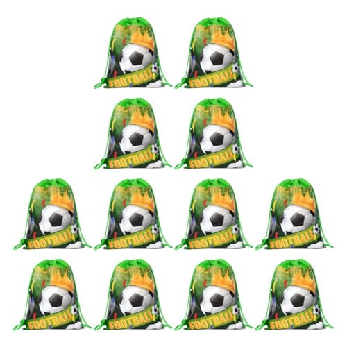 GREOHNMPAW Fußball-Geschenktüte Aus Vliesstoff, Fußball, Süßigkeitenverpackung, Snacks, Aufbewahrungsbeutel, Kordelzug-Rucksack für Kinder, Sportparty A GREOHNMPAW Fußball-Geschenktüte Aus Vliesstoff, Fußball, Süßigkeitenverpackung, Snacks, Aufbewahrungsbeutel, Kordelzug-Rucksack für Kinder, Sportparty A von GREOHNMPAW