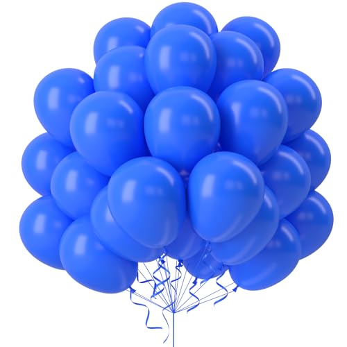 60 Stück Königsblau Luftballons, 12 Zoll Blau Helium Ballons, Dunkelblau Latexballons, Hochzeit Luftballons, Partyballon Deko Blau, für Geburtstag Hochzeitsdeko Engagement Graduierung Baby Dusche von GRESAHOM