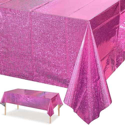 Tischdecke Geburtstag,Hot Pinke Party Tischtuch Wasserdicht Plastik Tischdecke Rosa Folientischdecke für Kinder Geburtstag Hochzeit Verlobung Picknick Party Dekoration 137 x 274cm Tischdecke Geburtstag,Hot Pinke Party Tischtuch Wasserdicht Plastik Tischdecke Rosa Folientischdecke für Kinder Geburtstag Hochzeit Verlobung Picknick Party Dekoration 137 x 274cm von GRESATEK