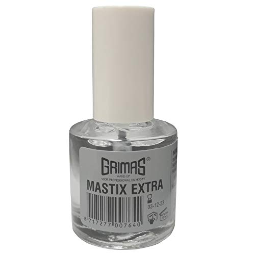Grimas Mastix Extra 10 ml, Kleber für die Haut, sehr starke Klebekraft, für Latexteile, Bärte und diverse Applikationen Grimas Mastix Extra 10 ml, Kleber für die Haut, sehr starke Klebekraft, für Latexteile, Bärte und diverse Applikationen von GRIMAS