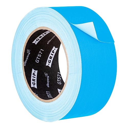 GRIP Eventbasics Neon Klebeband GT 571, fluoreszierendes Neon Gaffa Tape 50 mm x 25 m, feine Gewebestruktur, sehr hohe Klebkraft, 48h ablösbar, für Innen- und Außenbereich - neonblau GRIP Eventbasics Neon Klebeband GT 571, fluoreszierendes Neon Gaffa Tape 50 mm x 25 m, feine Gewebestruktur, sehr hohe Klebkraft, 48h ablösbar, für Innen- und Außenbereich - neonblau von GRIP Eventbasics