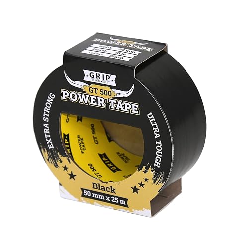GRIP Eventbasics Panzertape GT 500, extrem stark klebendes Powertape 50 mm x 25 m, schwarz, wasserdichtes Reparaturband für Indoor und Outdoor, Universal Klebeband zum Reparieren & Abdichten GRIP Eventbasics Panzertape GT 500, extrem stark klebendes Powertape 50 mm x 25 m, schwarz, wasserdichtes Reparaturband für Indoor und Outdoor, Universal Klebeband zum Reparieren & Abdichten von GRIP Eventbasics