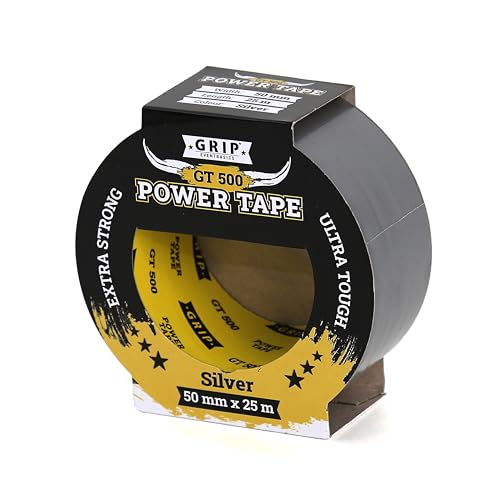 GRIP Eventbasics Panzertape GT 500, extrem stark klebendes Powertape 50 mm x 25 m, silber, wasserdichtes Reparaturband für Indoor und Outdoor, Universal Klebeband zum Reparieren & Abdichten GRIP Eventbasics Panzertape GT 500, extrem stark klebendes Powertape 50 mm x 25 m, silber, wasserdichtes Reparaturband für Indoor und Outdoor, Universal Klebeband zum Reparieren & Abdichten von GRIP Eventbasics