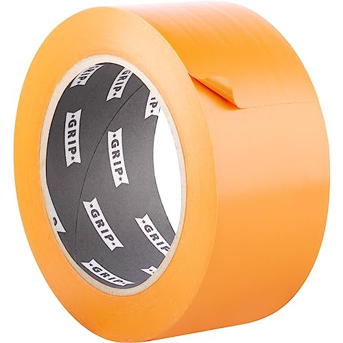 GRIP Eventbasics PVC Klebeband, einfarbig, Orange, 50 mm x 33 m, PVC Band selbstklebend, GT 802 von GRIP Eventbasics