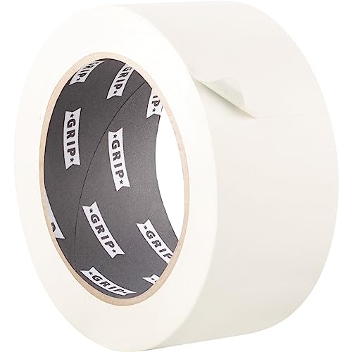 GRIP Eventbasics PVC Klebeband, einfarbig, Weiß, 50 mm x 33 m, PVC Band selbstklebend, GT 802 von GRIP Eventbasics