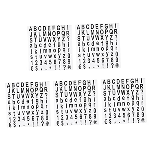 GRIRIW 1 5 Blätter Alphanumerische Aufkleber Klebebuchstaben Alphabet Etiketten Zahlen Vinyl Brief Aufkleber Für Frühes Lernen Pädagogische Nummernaufkleber Black Papier GRIRIW 1 5 Blätter Alphanumerische Aufkleber Klebebuchstaben Alphabet Etiketten Zahlen Vinyl Brief Aufkleber Für Frühes Lernen Pädagogische Nummernaufkleber Black Papier von GRIRIW