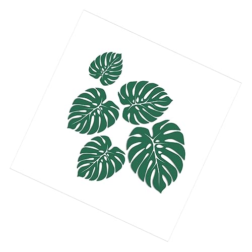 GRIRIW 1 Blatt Tropische Wandtattoo Monstera Wandaufkleber Selbstklebend für Wohnzimmer Schlafzimmer und Badezimmer Deko für von GRIRIW
