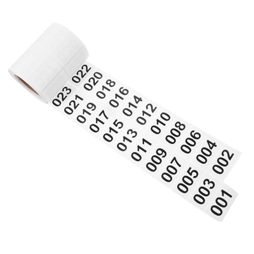GRIRIW 1 Rolle Professionelle Nummernaufkleber Selbstklebende Etiketten für Effiziente Nummerierung und Klassifizierung für Lager und Büro GRIRIW 1 Rolle Professionelle Nummernaufkleber Selbstklebende Etiketten für Effiziente Nummerierung und Klassifizierung für Lager und Büro von GRIRIW