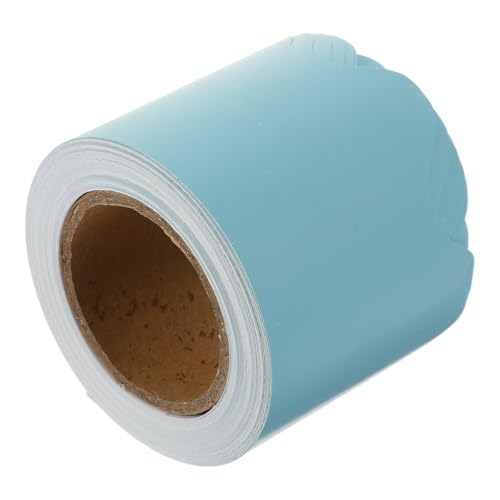 GRIRIW 1 Rolle Tafelrand aus dekorativem Papier Whiteboard Schild Clip Grenzaufkleber Anzeige Tag bürodeko büro dekoration Pinnwand-Grenze Bulletin-Bogenränder beschichtetes Papier Blue von GRIRIW