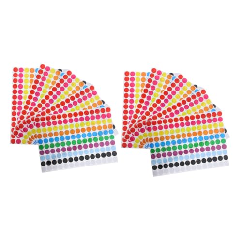 GRIRIW 10 Blatt Punktaufkleber Selbstklebende Farbcodierte Sticker für Schule Büro und Organisation Wiederverwendbare Etiketten Markieren und Sortieren ohne Rückstände GRIRIW 10 Blatt Punktaufkleber Selbstklebende Farbcodierte Sticker für Schule Büro und Organisation Wiederverwendbare Etiketten Markieren und Sortieren ohne Rückstände von GRIRIW