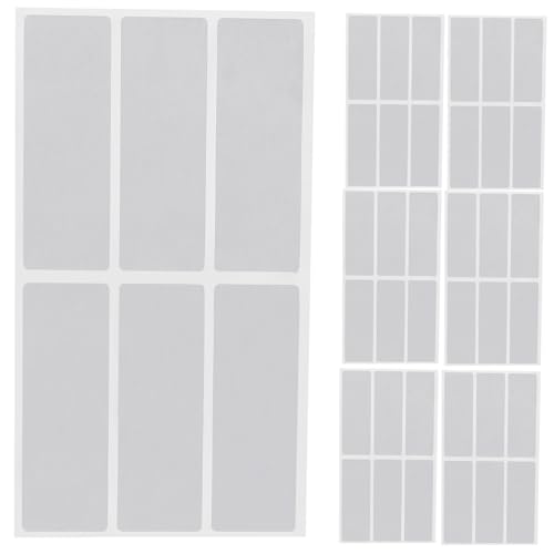 GRIRIW 10 Blatt Selbstklebende Beschriftungsaufkleber Wiederbeschreibbare Etiketten für Büro und Zuhause Weiß zur Organisation und Identifikation von Gegenständen von GRIRIW