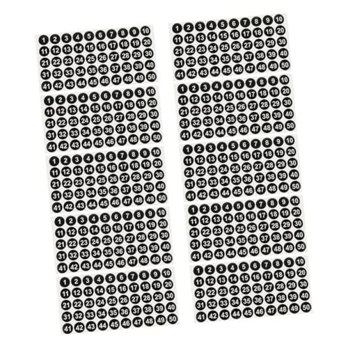 GRIRIW 10 Blatt Wasserdichte Nummerierte Aufkleber für Organisation Runde Selbstklebende Zahlenetiketten Schwarz für Büro Lager und GRIRIW 10 Blatt Wasserdichte Nummerierte Aufkleber für Organisation Runde Selbstklebende Zahlenetiketten Schwarz für Büro Lager und von GRIRIW