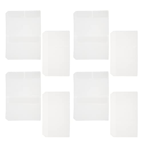 GRIRIW 10 Stück Eva Reißverschluss Loose Leaf Kartenhalter Transparente Dokumententaschen für Quittungen und Visitenkarten Praktisch und Tragbar für Organisation von GRIRIW