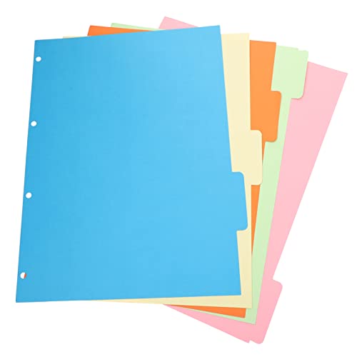 GRIRIW 10 Stück Farbige Seiten Kartenteiler Ordnertrenner Bindemittel Heftertrenner Dateiteiler Pastell Binderseitenteiler Tab Schulranzen Loch Hefter Mit Trennwänden Buchseite Für Papier GRIRIW 10 Stück Farbige Seiten Kartenteiler Ordnertrenner Bindemittel Heftertrenner Dateiteiler Pastell Binderseitenteiler Tab Schulranzen Loch Hefter Mit Trennwänden Buchseite Für Papier von GRIRIW