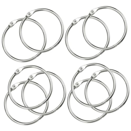 GRIRIW 10 Stück Geteilte Ringanhänger Ringbuch Täglicher Gebrauch Ringbuchringe Offener Kreisring Buchbindung Einfacher Kleiner Papierring Lose Blätter Buchringe Schlüssel GRIRIW 10 Stück Geteilte Ringanhänger Ringbuch Täglicher Gebrauch Ringbuchringe Offener Kreisring Buchbindung Einfacher Kleiner Papierring Lose Blätter Buchringe Schlüssel von GRIRIW