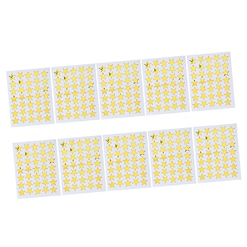 GRIRIW 10 Stück Teiliges Goldene PVC Stern Aufkleber Selbstklebend Ablösbar Glitzer Belohnungssticker für Schüler für Klassenzimmer Einschulung Motivations und Dekorationszwecke GRIRIW 10 Stück Teiliges Goldene PVC Stern Aufkleber Selbstklebend Ablösbar Glitzer Belohnungssticker für Schüler für Klassenzimmer Einschulung Motivations und Dekorationszwecke von GRIRIW