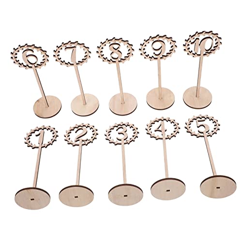 GRIRIW 10 Stück Teiliges Holz Tischnummern für Hochzeit Einzigartiges Hohlraum Design Langlebiges Material Rustikale Tischdekoration für Empfang und Feier GRIRIW 10 Stück Teiliges Holz Tischnummern für Hochzeit Einzigartiges Hohlraum Design Langlebiges Material Rustikale Tischdekoration für Empfang und Feier von GRIRIW