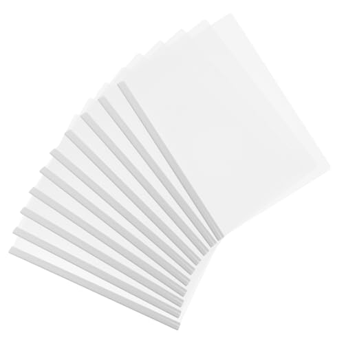 GRIRIW 10 Stück Teiliges Transparente Dokumentenmappe mit Schiebestange Klarer Büroorganizer für Berichte Papierordner Bruchfest Leicht Praktisch für Büro Schulgebrauch von GRIRIW