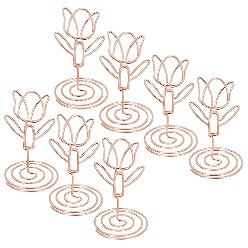 GRIRIW 10 Stück Tulip Visitenkartenhalter hochzeitsdeko schreintischorganizer büromaterial hohzeitdeko Tischkartenhalter staffelei Bild steht Fotohalterständer Bildhalter Metall Rose Gold GRIRIW 10 Stück Tulip Visitenkartenhalter hochzeitsdeko schreintischorganizer büromaterial hohzeitdeko Tischkartenhalter staffelei Bild steht Fotohalterständer Bildhalter Metall Rose Gold von GRIRIW