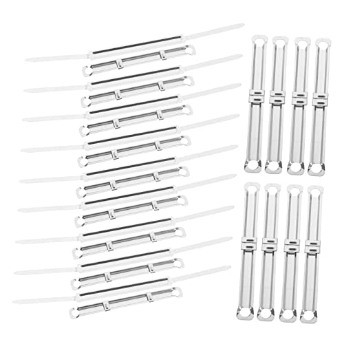 GRIRIW 100 Stück Metall Binder Clips Multifunktionale Buchbinderinge für Dokumente Ergonomisches Design für Büro Schule und Zuhause Einfache Handhabung und Sichere Papierbindung von GRIRIW