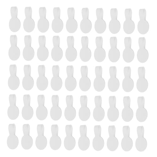 GRIRIW 100 Stück Weiße Selbstklebende Schmucketiketten für Preisgestaltung und Organisation für Ringe und Ohrringe Handbeschriftbare Etiketten für Schmuckdisplay von GRIRIW