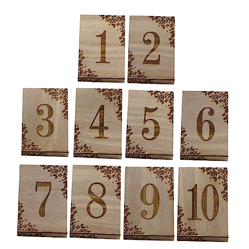 GRIRIW 10Stücke Holztischnummern Für Hochzeiten Tischkartenhalter Rustikale Tischnummern Aus Holz Dekorative Tischschilder Für Hochzeitsfeiern Und Events GRIRIW 10Stücke Holztischnummern Für Hochzeiten Tischkartenhalter Rustikale Tischnummern Aus Holz Dekorative Tischschilder Für Hochzeitsfeiern Und Events von GRIRIW