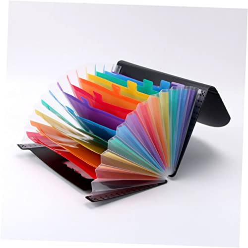 GRIRIW 12Schicht Rainbow Fächer Dokumentenordner Tragbarer Multifunktionsordner für Schule Bürobedarf Hochwertiges und Langlebiges Kunststoffmaterial Leicht zu Transportieren GRIRIW 12Schicht Rainbow Fächer Dokumentenordner Tragbarer Multifunktionsordner für Schule Bürobedarf Hochwertiges und Langlebiges Kunststoffmaterial Leicht zu Transportieren von GRIRIW