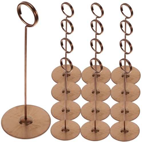GRIRIW 12Stücke Tischnummern Kartenhalter Für Hochzeiten Und Partys Kreativer Memokartenhalter Und Fotohalter Für Hotel Und Eventdekoration von GRIRIW