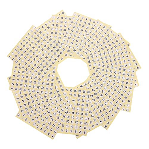 GRIRIW 15 Blatt Selbstklebende Zahlenaufkleber Rund Nummern Etiketten Klassifizierung für Büro Lager Schrank Beschriftung und Organisation GRIRIW 15 Blatt Selbstklebende Zahlenaufkleber Rund Nummern Etiketten Klassifizierung für Büro Lager Schrank Beschriftung und Organisation von GRIRIW