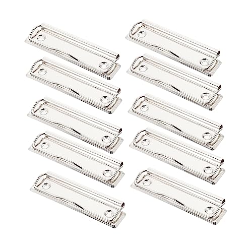 GRIRIW 15 Stück Briefpapier-clip Mit Montierbar Büro-klemmbrett Klemmbretter Clips Zwischenablage Planke Aluminium Schreibtafelklammern Aus Metall Bürobedarf Clip Für Dateien Eisen Silver GRIRIW 15 Stück Briefpapier-clip Mit Montierbar Büro-klemmbrett Klemmbretter Clips Zwischenablage Planke Aluminium Schreibtafelklammern Aus Metall Bürobedarf Clip Für Dateien Eisen Silver von GRIRIW