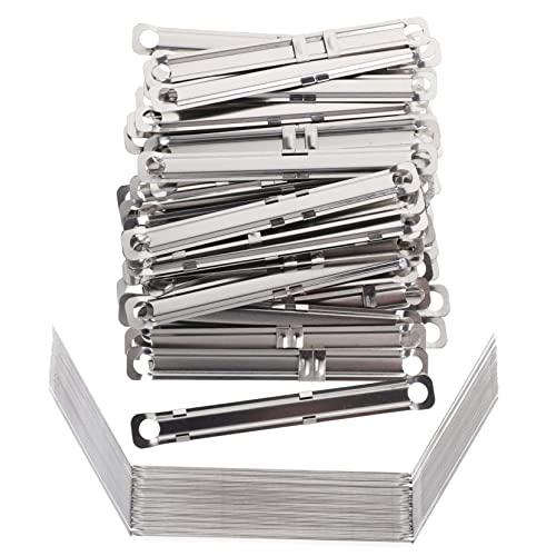 GRIRIW 150 Stück Binderclip Bindering Ringbuch Ringe Schlüssel Bindung Büroklammern Bindemittelverschlüsse für die Schule Ordnerkreise für die Schule Bindekreise Eisen vernickelt Silver von GRIRIW