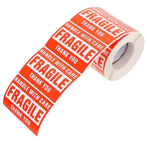 GRIRIW 1Rolle Zerbrechliche Produktetiketten Selbstklebende Warnaufkleber für Versand und Verpackung Abnehmbare Etiketten für Kartons und Kisten für Zerbrechliche GRIRIW 1Rolle Zerbrechliche Produktetiketten Selbstklebende Warnaufkleber für Versand und Verpackung Abnehmbare Etiketten für Kartons und Kisten für Zerbrechliche von GRIRIW