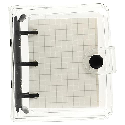 GRIRIW 1Satz PVC Notizblock Transparente Notizblätter mit Kariert Tragbares Ringbuch für Zuhause Schule Kreativer Memo Pad für Studenten von GRIRIW
