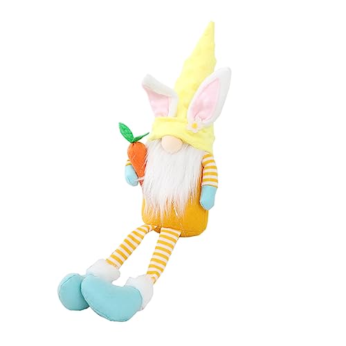 GRIRIW 1Stück Osterdeko Puppe Süße Gnompuppe Mit Langen Beinen Und Karotte Niedliche Stofffigur Als Puppendekoration Für Ostern Fröhliches Wohnaccessoire Und Fotorequisit GRIRIW 1Stück Osterdeko Puppe Süße Gnompuppe Mit Langen Beinen Und Karotte Niedliche Stofffigur Als Puppendekoration Für Ostern Fröhliches Wohnaccessoire Und Fotorequisit von GRIRIW