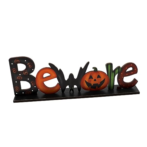 GRIRIW 1stück Dekoratives Holzornament Für Halloween Einzigartiges Design Mit Tischdeko Für Partys Und Garten Langlebiges Handgefertigtes Holzdekor Für Festliche Anlässe von GRIRIW