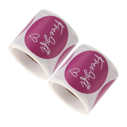 GRIRIW 2 Rollen Selbstklebende Dankeschön Aufkleber Elegante Geschenketiketten für Verpackungen Umschläge Postkarten und Partys GRIRIW 2 Rollen Selbstklebende Dankeschön Aufkleber Elegante Geschenketiketten für Verpackungen Umschläge Postkarten und Partys von GRIRIW