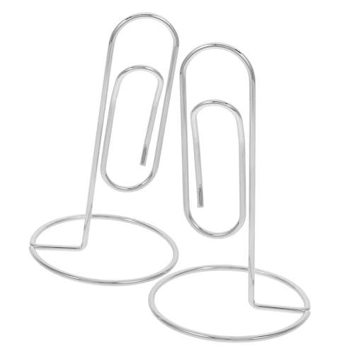 GRIRIW 2 Stück Büroklammer Notizhalter Tischkartenhalter Für Hochzeiten Klebeband Displaykartenhalter Ausweisrollen Für Frauen Einziehbare Karten Schlüsselband Bilder von GRIRIW
