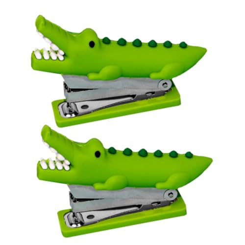 GRIRIW 2 Stück Mini Silikon Tier Hefter Lustige Krokodilform Handgefertigtes Bürodekor Praktischer Tacker für Zuhause und und Tragbar für Dokumentenorganisation GRIRIW 2 Stück Mini Silikon Tier Hefter Lustige Krokodilform Handgefertigtes Bürodekor Praktischer Tacker für Zuhause und und Tragbar für Dokumentenorganisation von GRIRIW