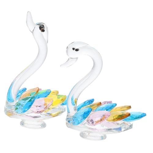 GRIRIW 2 Stück Teiliges Kristall Schwan Deko Farbig Handgefertigt Langlebig als Tischfigurine für Geburtstag Hochzeit Wohnzimmer Schlafzimmer GRIRIW 2 Stück Teiliges Kristall Schwan Deko Farbig Handgefertigt Langlebig als Tischfigurine für Geburtstag Hochzeit Wohnzimmer Schlafzimmer von GRIRIW