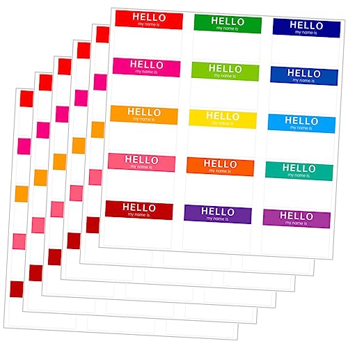 GRIRIW 20 Blatt Namensaufkleber Namensetiketten weiße Aufkleberetiketten Etiketten Aufkleber mehrfarbig schmucklos Name tags sortiment Namensschild Aufkleber mit handschriftlichem Etikett GRIRIW 20 Blatt Namensaufkleber Namensetiketten weiße Aufkleberetiketten Etiketten Aufkleber mehrfarbig schmucklos Name tags sortiment Namensschild Aufkleber mit handschriftlichem Etikett von GRIRIW