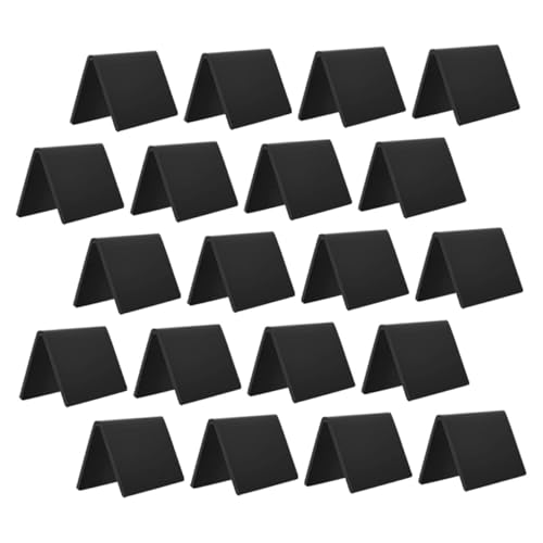 GRIRIW 20 Stück Beschilderung Notiztafel Zeichen Schreibtischdekorationen Kreidetafel Staffelei Zeichen hochzeitsdeco hochzeitstischdeko schreibtafel beachten Tafel anzeigen Acryl Black von GRIRIW