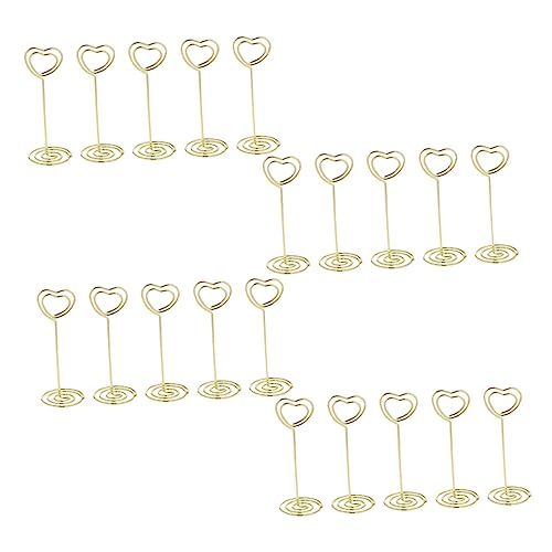 GRIRIW 20 Stück Herz-Tag-Halter Bildhalter Hochzeitszeremonie Dekorationen Party-Memo-Halter schreibtischzubehör büroartikel filigraner Kartenclip dekorativer Kartenclip Stahl Golden GRIRIW 20 Stück Herz-Tag-Halter Bildhalter Hochzeitszeremonie Dekorationen Party-Memo-Halter schreibtischzubehör büroartikel filigraner Kartenclip dekorativer Kartenclip Stahl Golden von GRIRIW