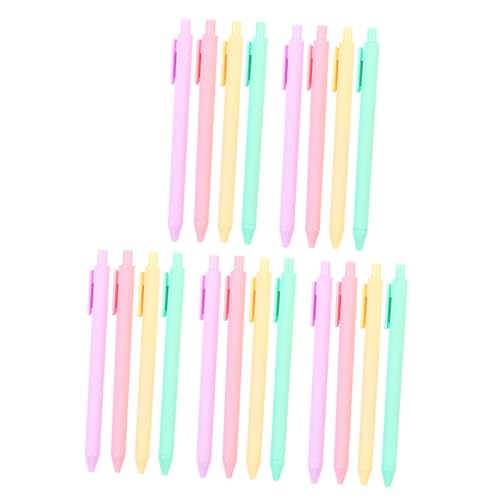 GRIRIW 20 Stück Macaron-Gelstift runden Schreiben Büro schwarze Stifte kalligraphie-stifte kalligraphie stifte Doodling pens kugelschreiber Business-Signaturstifte Schüttgutstifte Plastik von GRIRIW