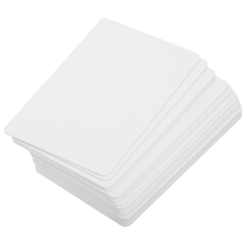 GRIRIW 20 Stück PVC Blankokarten für Drucker Beidseitig Bedruckbar Kompatibel Badge Druckern Lösung für Visitenkarten und Identifikationskarten von GRIRIW