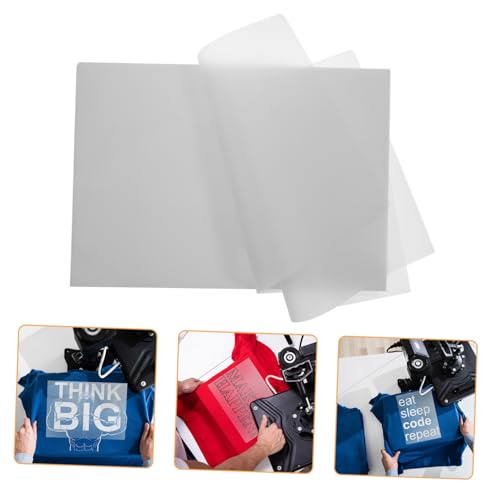GRIRIW 20 Stück Teiliges Dtf transferfolie Weißer Sublimations heat transfer film für DIY Kleidung Textilbedruckung Hochwertige Pet folie Reißfest Vielseitig Einsetzbar Einfach zu von GRIRIW